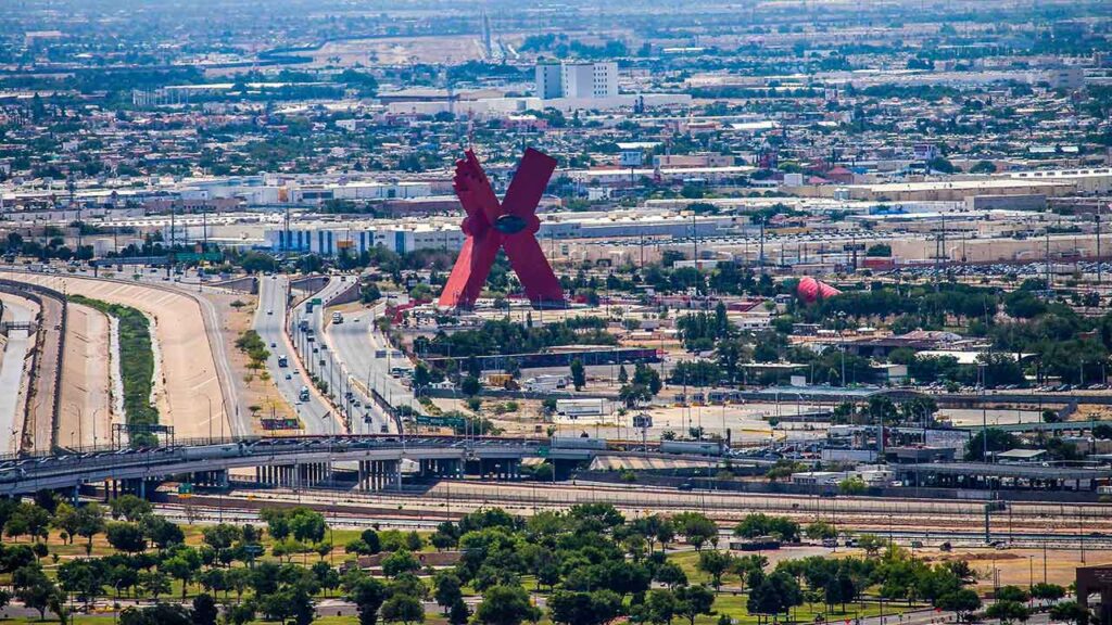 Overview of Ciudad, Juarez, Mexico.